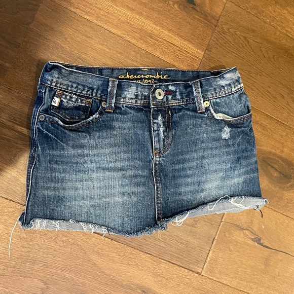 Abercrombie & Fitch Other - Abercrombie & Fitch Kids Girls Deconstructed Denim Micro Mini